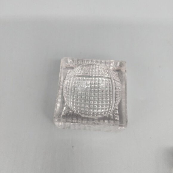 Vintage Assorted 5 Pcs Heavy Clear Glass Salt Cellars - Picture 12 of 13